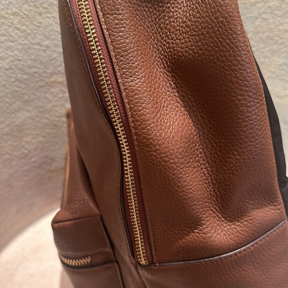 Coach Charlie Leather Backpack Tan color - Picture 4 of 11